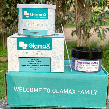 Wax Trio Bundle, Halawa Wax + Applicator & Moisturizing Gel
