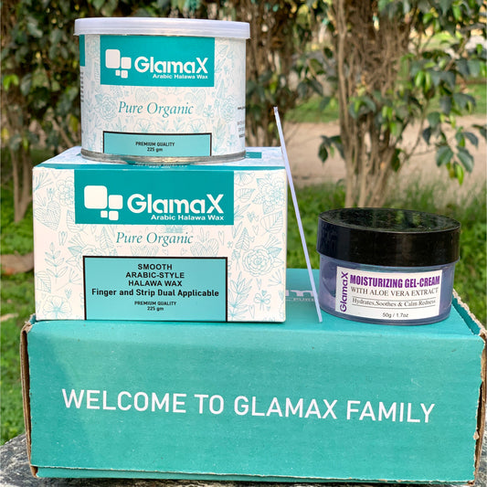 Wax Trio Bundle, Halawa Wax + Applicator & Moisturizing Gel